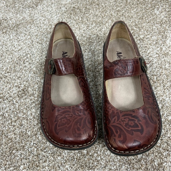 Alegria Shoes - Alegria Paloma Mary Jane Yeehaw Brown Shoes